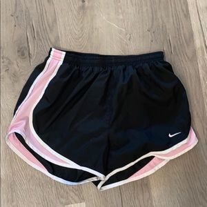 Black Nike running shorts